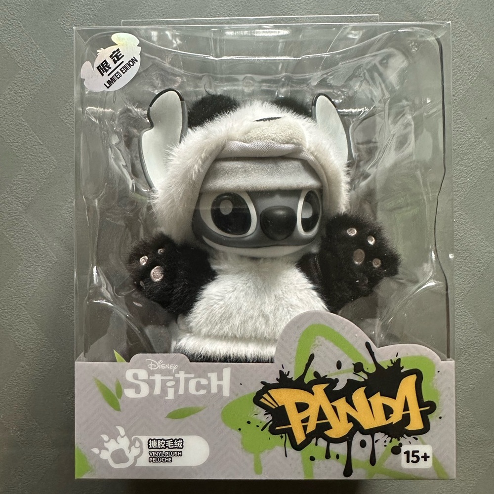 Disney Stitch Panda Limited Edition Vinyl Plush Pendant